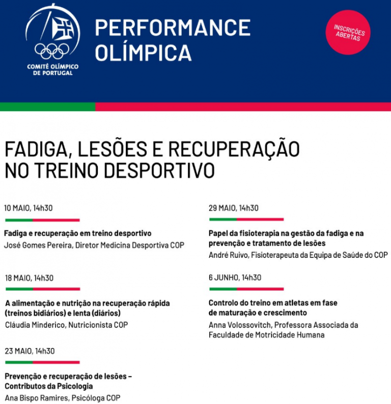 “Fadiga, Lesões e Recuperação no Treino Desportivo”