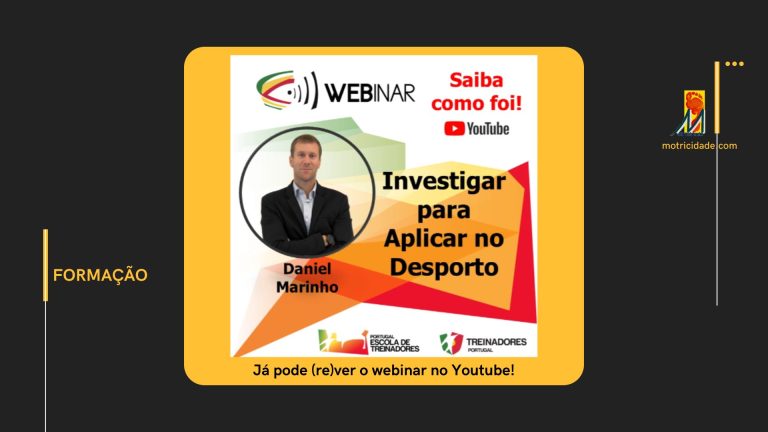 Webinar “Investigar para Aplicar no Desporto” juntou 900 treinadores de mais de 40 modalidades