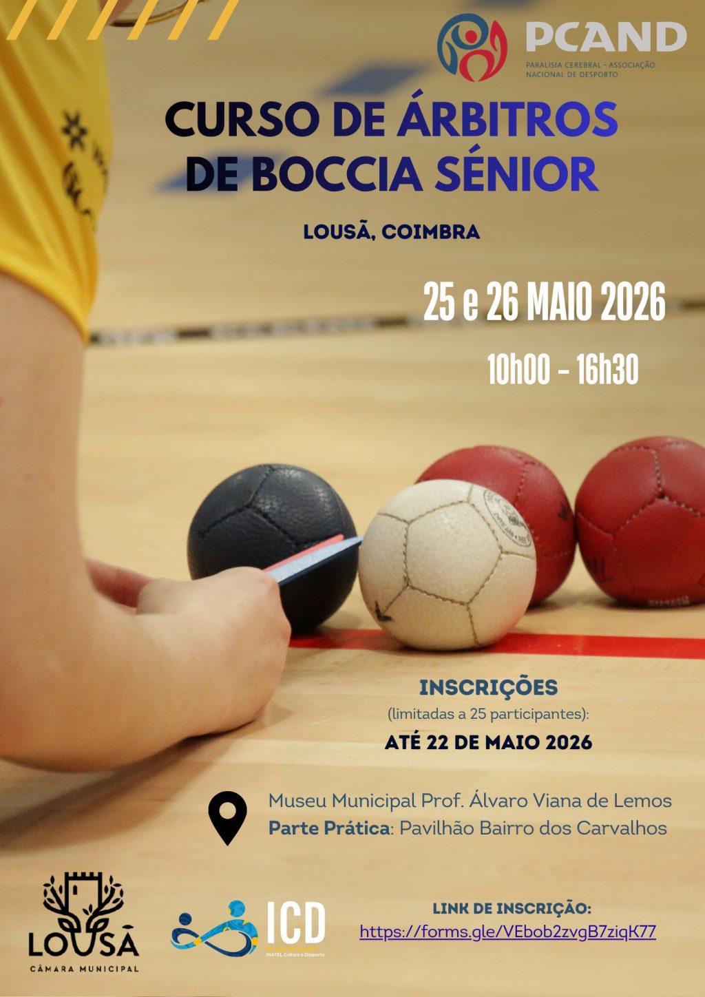 Curso de Árbitros de Boccia Sénior na Lousã