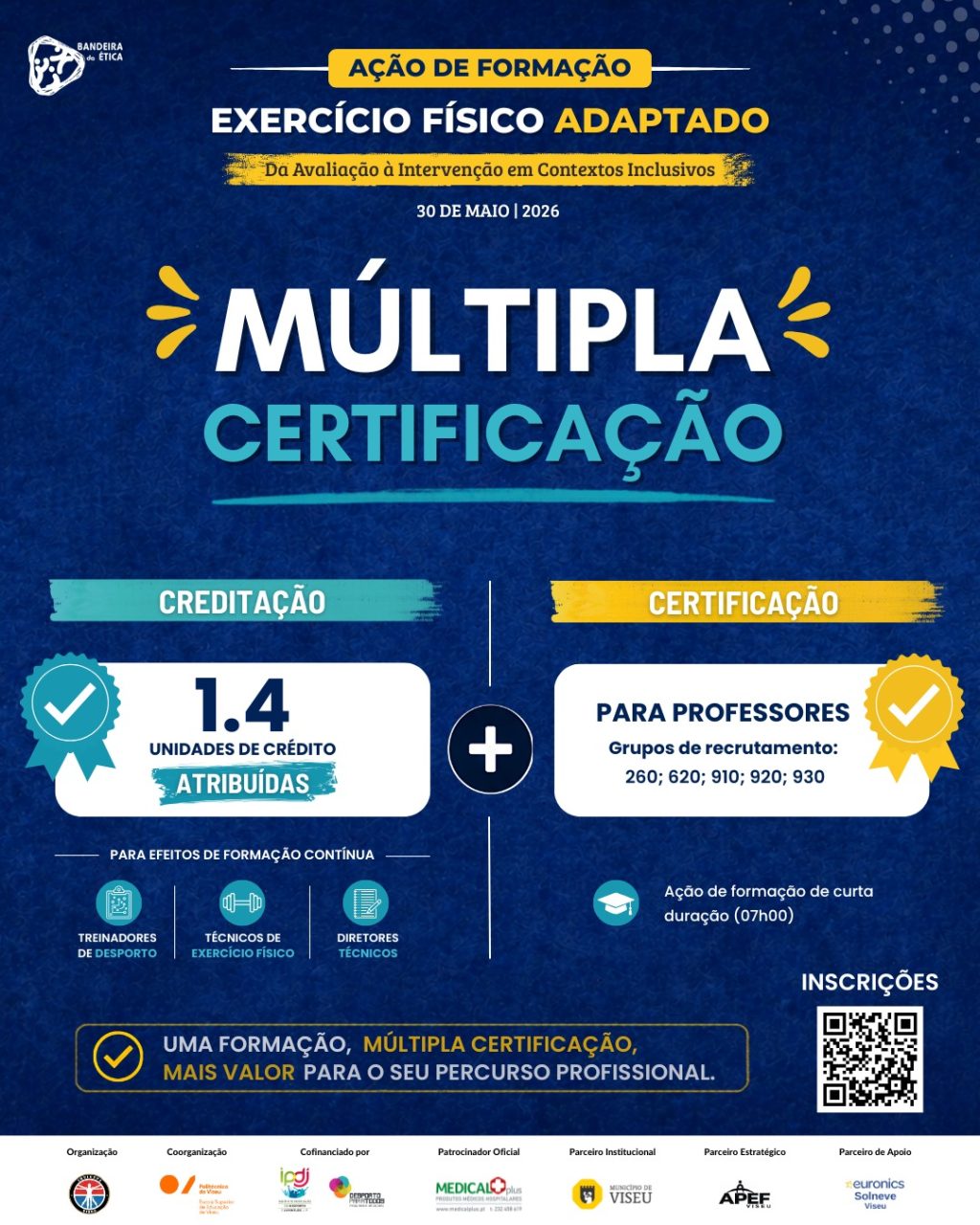 ação de formação “Exercício Físico Adaptado: Da Avaliação à Intervenção em Contextos Inclusivos